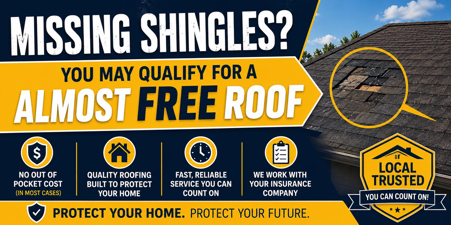 Missing shingles? You may qualify for an almost free roof - West Los Angeles